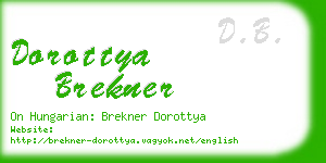 dorottya brekner business card